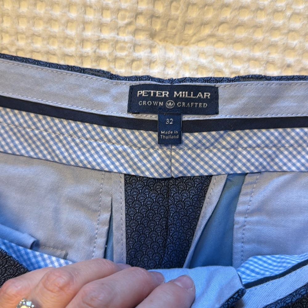 Nave Blue Patterned Performance Shorts - image 2